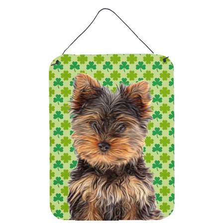 UPC 615872868186 product image for St. Patrick's Day Shamrock Yorkie Puppy / Yorkshire Terrier Wall or Door Hanging | upcitemdb.com