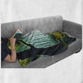 thumbnail image 6 of Woodland Soft Flannel Fleece Throw Blanket, View of a Forest Landscape Outdoor Scene, Cozy Plush for Indoor and Outdoor Use, 50" x 70", Seafoam Dark Teal, by Ambesonne, 6 of 6
