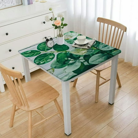 

ONETECH Sage Green Eucalyptus Leaf Tablecloth Decorations Sage cloth Party Decorations Cover for Birthday 46*46