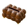 thumbnail image 5 of WeiLaiKeQi Tissue Box Cover Desktop Facial Tissue Holder for Bedroom Vanity Dining Room faux red walnut foot, 5 of 9