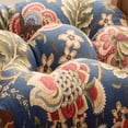 thumbnail image 4 of Ellis Cirtain Regency Jacobean Floral Soft Reversible Chair Polyester Fill Cushions Pad 15"x14" Grey, 4 of 4