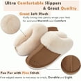 thumbnail image 3 of Evlmd Fuzzy House Slippers for Women, Memory Foam Fluffy Soft Warm Slip On House Slippers, Anti-Skid Cozy Plush for Indoor Outdoor, 3 of 7