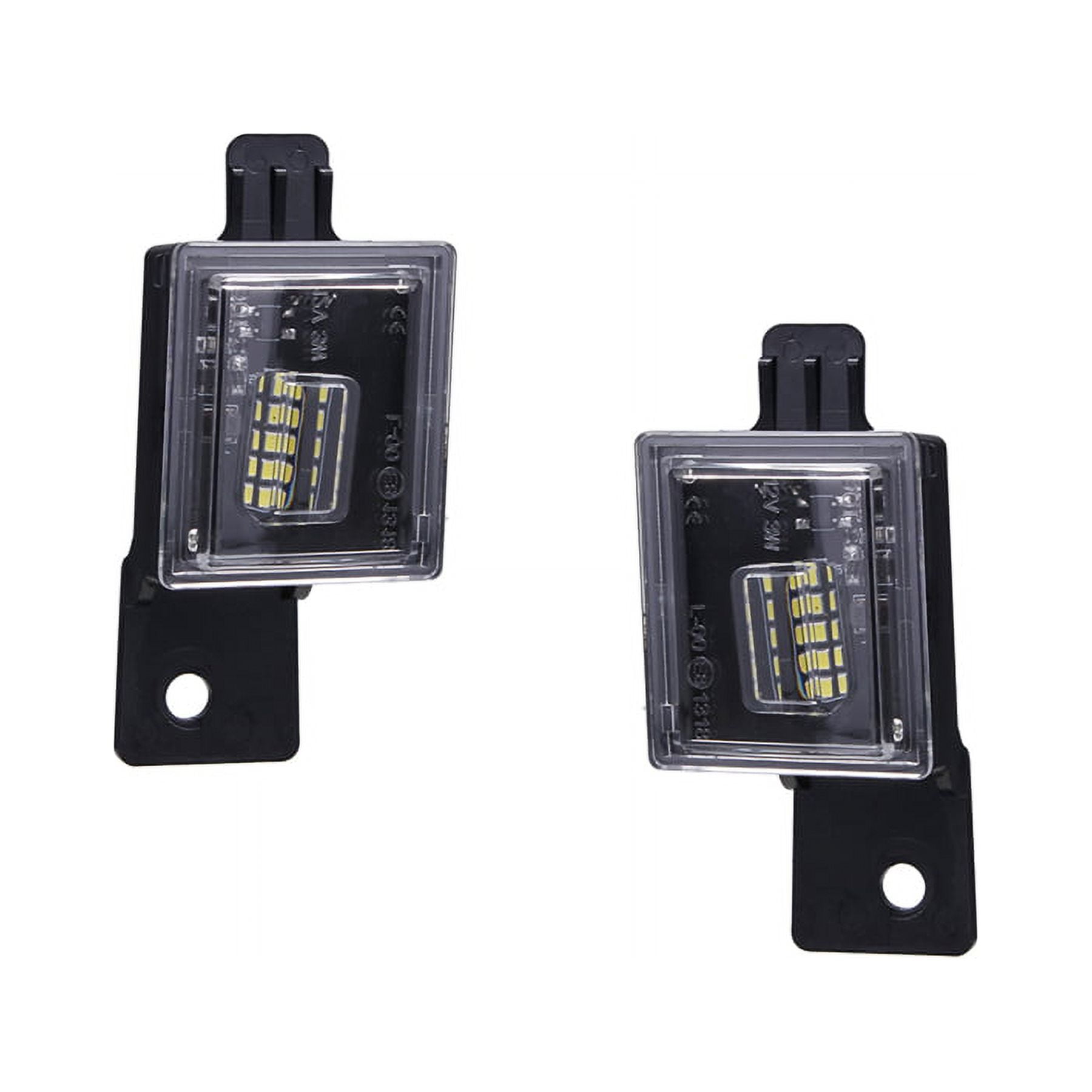 Phyun 2x Plastic White License Plate Lights Fit For 2015-2018 GMC Sierra 2500 3500