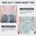 thumbnail image 6 of Daisy Flower Pattern Apron-Garden Aprons for Women with Pockets-Cotton Linen Waterproof Kitchen Cooking Gardening Aprons Adjustable for Kitchen,Cooking,BBQ and Salon 33x27 Inch, 6 of 7
