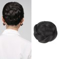 thumbnail image 3 of Braid Artificial Hair Chignon Bun Claw In Hairpiece Extension for Women Short Hair(1B#), 3 of 3