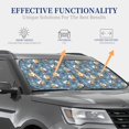 thumbnail image 7 of Picia Surf Shark 2 Piece Car Windshield Sun Shade Foldable | Foldable Sun Shield for Front Window Blocks UV Rays and Keeps Your Vehicle Cool-, 7 of 7