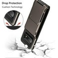 thumbnail image 4 of Case for Galaxy S10 Plus Case Wallet [4 Card Pocket] Card Holder Slot Anti-scratch Dual Layer Protective Bumper Tough Rubber Armor Hard Shell Cover Case for Samsung Galaxy S10 Plus (Gun Metal), 4 of 6