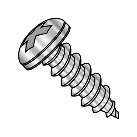 

12-11X2 Phillips Pan Self Tapping Screw Type A Fully Threaded 18 8 Stainless Steel (Pack Qty 1 000) BC-1232APP188