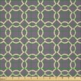 thumbnail image 2 of Ambesonne Geometric Fabric by the Yard Microfiber, Abstract Lines Vivid, 2 Yards, Pale Yellow Mauve, 2 of 2
