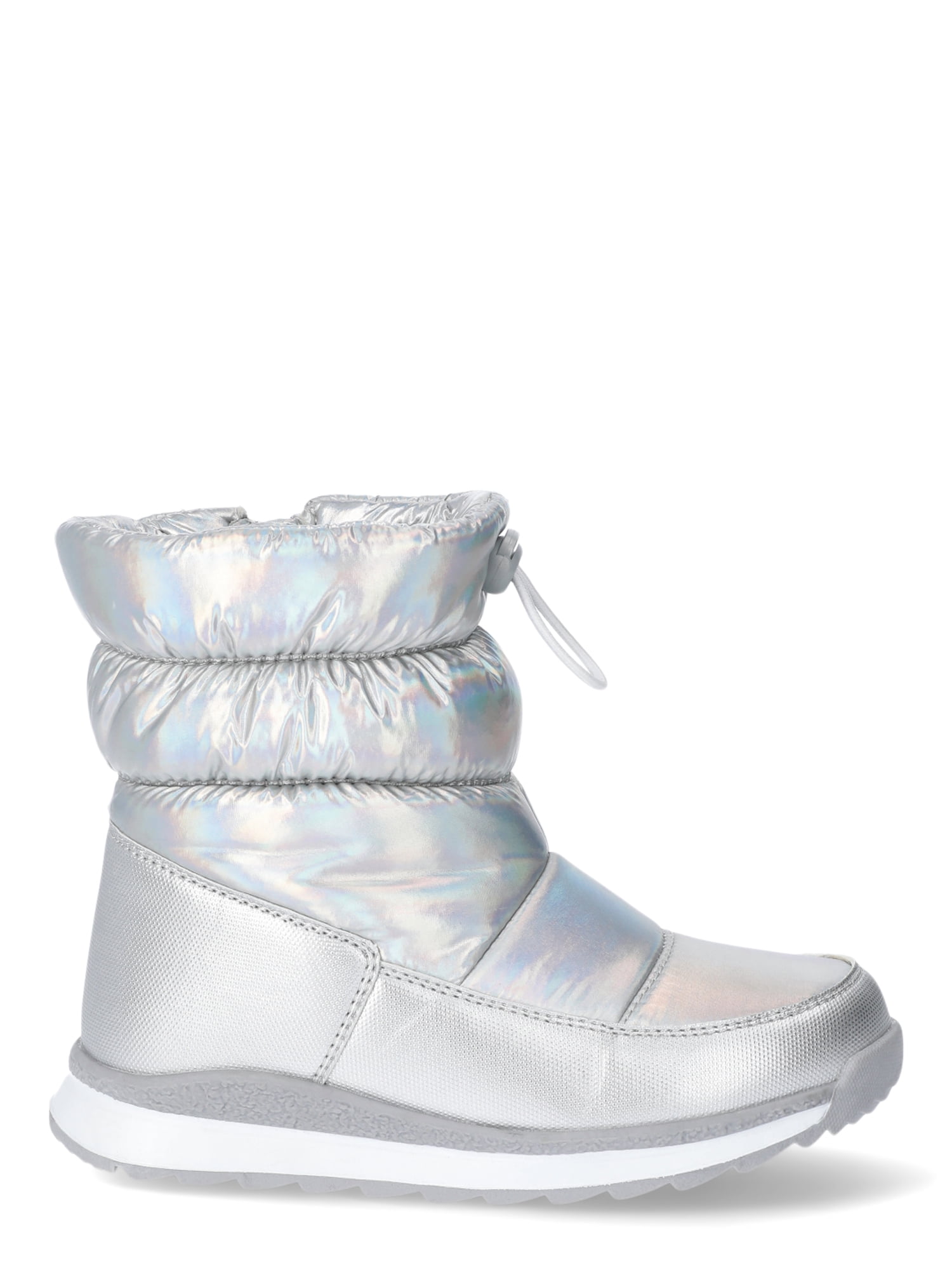 Wonder Nation Girls Iridiscent Winter Sneaker Boot