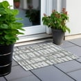 thumbnail image 6 of Addison Rugs Chantille Indoor/Outdoor Transitional Stripes Silver Washable Rectangle Rug, 1'8" x 2'6", 6 of 6