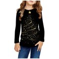 thumbnail image 5 of Kids Christmas Shirts 2024 Kid Christmas Shirts Girl Little Boys Christmas Tops Girls Long Sleeve Prints Shirts Christmas Crewnecks Tops Dressy Casual Blouses Clothes, 5 of 6