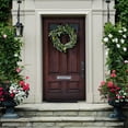 thumbnail image 2 of SAFAVIEH Faux 22 Inch Eucalyptus Leaf & Fennel Wreath, Green, 2 of 7