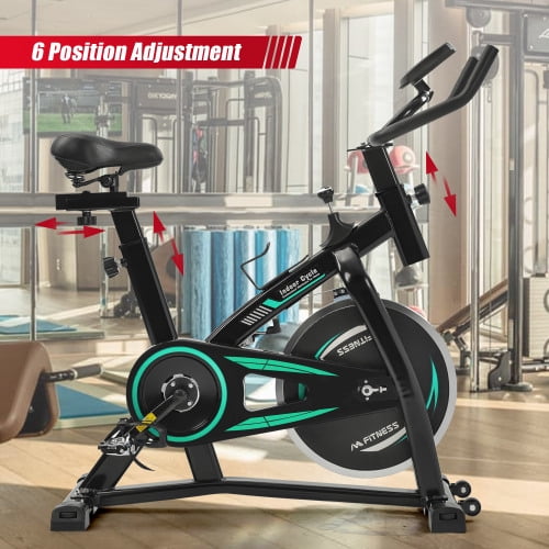 Exercise Training Bikes Home Cycling Workout Trainer LCD Monitor 10KG Machines 
