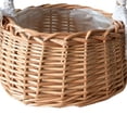 thumbnail image 2 of Bgsha Fresh Rattan Storage Basket Picnic Flower Girl Gifts Wicker Flower Pot, 2 of 9