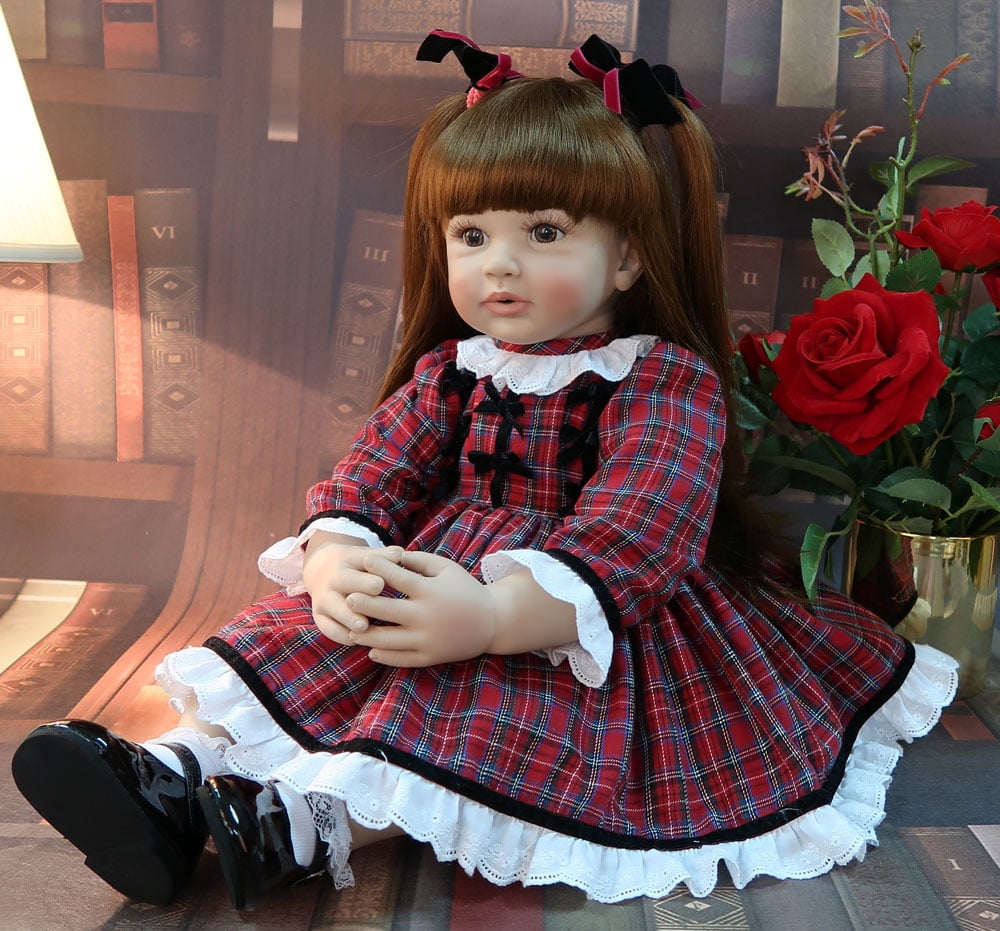 60cm Simulated Doll Big Size Reborn Toddler Princess Silicone Adorable ...