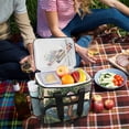 thumbnail image 5 of FORMRS Insulated Cooler Bag 24 Cans Capacity Soft Leakproof Lunch Box with Side Pockets, Retro Pine Tree, 5 of 7