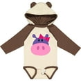 thumbnail image 3 of Inktastic Girl Hippo Girls Long Sleeve Baby Bodysuit, 3 of 5