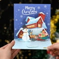 thumbnail image 1 of 3D Three Christmas Greeting Card Holiday Blessing Children's Handmade Message Card Christmas Three Greeting Card Paper Carving Creative Blessing Message Car, 1 of 5
