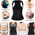 thumbnail image 6 of MISS MOLY Women's Sauna Suit Sweat Tank Top for Weight Loss Waist Trainer Corset Vest Cincher Body Shaper Neoprene Workout Compression, 6 of 8