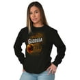 thumbnail image 4 of Georgia Peach State Pride Distressed Long Sleeve TShirt Men Women Brisco Brands S, 4 of 6