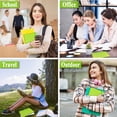 thumbnail image 7 of Green Glitter Notebook, 8.3x5.7” 160 Lined Pages Glitter Never Peel Off Sparkle Journal for Students College Ruled A5 Hardcover Notebooks for Teens Women Writing Note Taking Office Work School Gifts, 7 of 7