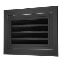 Uxcell 8" x 12" Aluminum Gable Vent, 1Pcs Return Grille Gable Louver Air Vent with Screen Mesh Filter Removable Door for Sidewall Wall Ceiling Floor Attic Shed HVAC System, Black