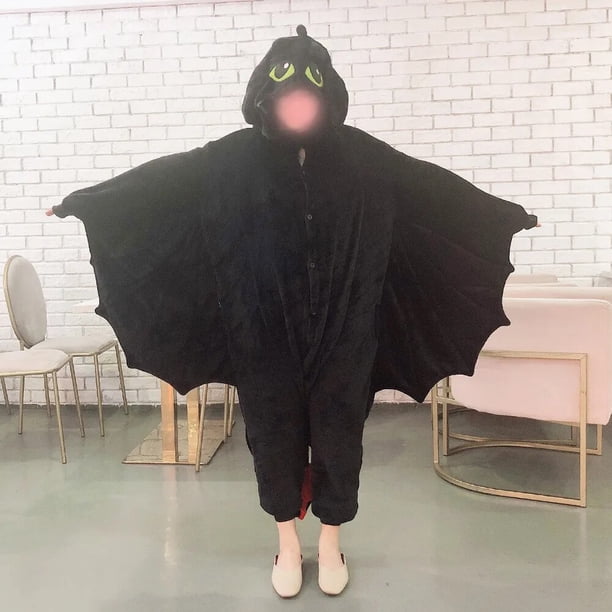 Kigurumi-Mono de Cosplay de Anime para mujer, pijama de dragón sin dientes, ropa de Cosplay de Carnaval de animales para niños, cómo entrenar a tu dragón