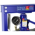 thumbnail image 5 of Acekid 12 Ton Hydraulic Shop Press - H-Frame w/Stamping Plates & Pressure Gauge - Adjustable Table for Car Repair - Blue Strap (Model: 12T), 5 of 7