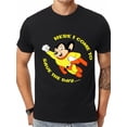 thumbnail image 1 of Playera Hombre The LabelMighty Mouse, here I come, to save the world! Classic t-shirt 334554 funny men's short sleeve printed T-shirt series, black PR Tee For Adult, Men, Women, Teen, Teenager, Adol, 1 of 8