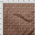 thumbnail image 3 of oneOone Cotton Cambric Brown Fabric Asian Retro Floral Craft Projects Decor Fabric Printed By The Yard 56 Inch Wide, 3 of 4