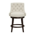thumbnail image 4 of Hillsdale Halbrooke 25 Wood Contemporary Counter Stool in Brown/Cream, 4 of 12