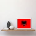 thumbnail image 2 of Albania National Flag Patriotic Vexillology World Flags Country Region Poster Artwork Framed Wall Art Print A4, 2 of 4