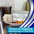 thumbnail image 4 of Reynold Wrappers Aluminum Foil Sheets Precut & Pop Up Sheet for Storing Cooking & Packaging Food Premium Aluminum Foil Wraps Great for Sandwiches Left Over Food & More 25-ct. Boxes (2 Pack), 4 of 5