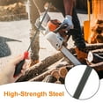 thumbnail image 3 of Uxcell 6Pcs Chainsaw Chain Sharpening File 5/32", 3/16", 7/32" with Black Steel Sharpener, 3 of 6