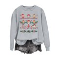 thumbnail image 6 of HongQid Christmas Pullover for Women Christmas Theme Printed Graphic Sweatshirt Long Sleeve Round Neck Fall Tops, 6 of 6