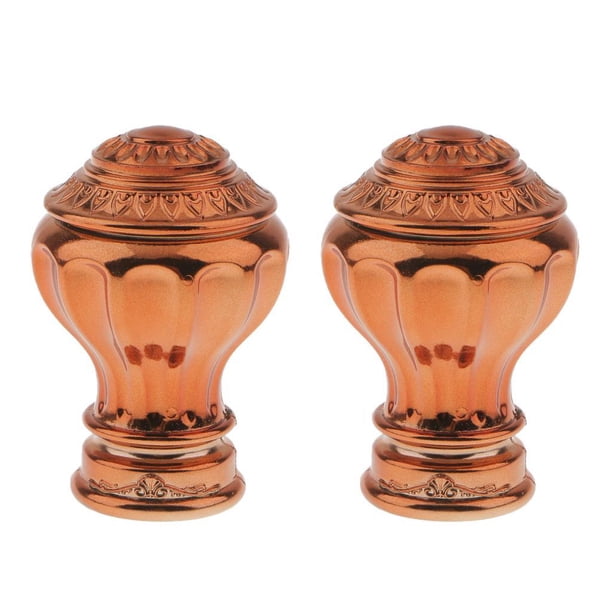 2 barras de cortina para el hogar y herrajes - Barras de bola decorativas 8 Plástico 28mm