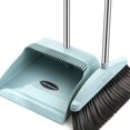 thumbnail image 1 of Upright Broom and Dustpan Set with Long Handle \u2013 Adjustable Standing Broom & Dustpan with Comb Teeth for Home, Kitchen, Office, Indoor & Outdoor Cleaning (Blue), 1 of 8