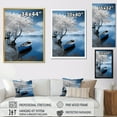 thumbnail image 4 of Designart "Silent Waters of a White Lake I" Cottage Canvas Print, 4 of 5