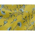 thumbnail image 4 of oneOone Viscose Jersey Yellow Fabric Leaves & Flower Floral Sewing Fabric By The Yard Printed Diy Clothing Sewing Supplies 60 Inch Wide, 4 of 5