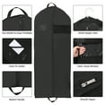 thumbnail image 3 of Uxcell 60 Inch Garment Bag Suit Bags for Closet Storage and Travel Hanging Clothes for Coat Jacket, 2 Pack (60*24*4"), 3 of 6