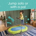 HearthSong Jump2It Indoor Trampoline with Adjustable Handle Blue