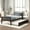 Espresso, variant on Twin Size Bed Frame with Trundle, Wooden Platform Bed with Headboard and Footboard, Bedroom Space Saving, No Box Spring Needed