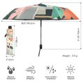 thumbnail image 3 of FORMRS Travel Umbrella Folding Auto Open Close Windproof Rain UV Protection, Art City, 3 of 8