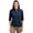 Navy Blue, variant on LCK00120 Virtue Eco Pique Recycled Half Zip Pullover Womens Hoodie-Tour Blue-XXL
