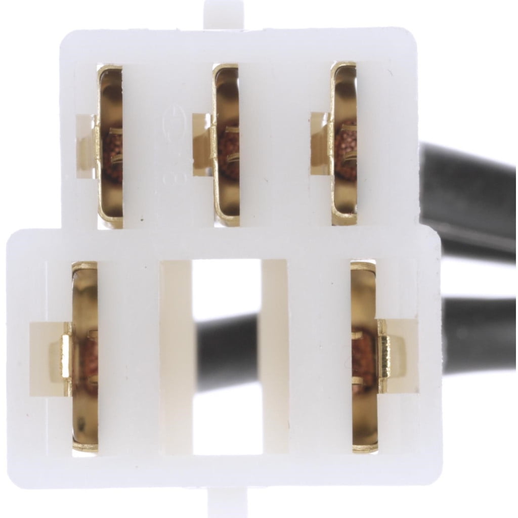 KarParts360 For Acura CL 2001 2002 2003 Electrical Connector | Plastic | Black, White | Brass Contact Terminal | Blade Terminal | Push-on Attachment Method | Rectangle Connector