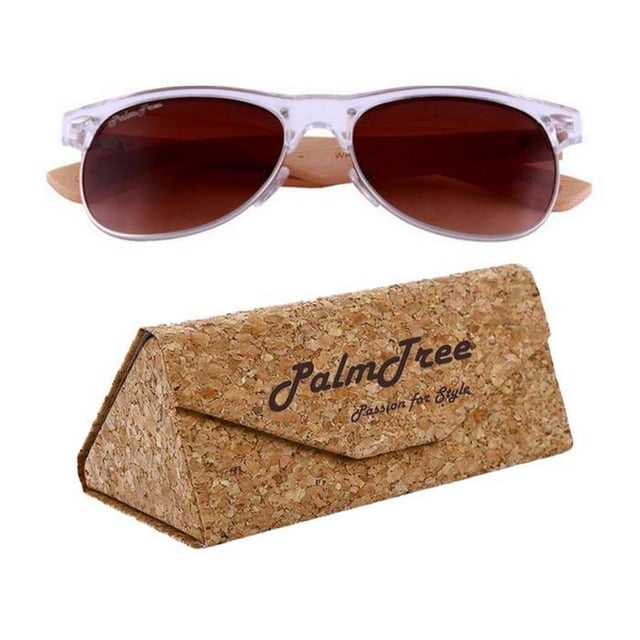 Lente para Sol PalmTree City Tour Brown UV400 Polipropileno Madera de Bambú