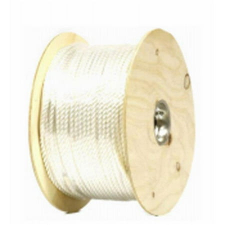 

0.37 x 400 in. Twisted Nylon Rope White