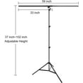 thumbnail image 2 of Emart T-Shape Portable Background Backdrop Support Stand Kit 5ft Wide 8.5ft Tall Adjustable Photo Backdrop Stand with 4, 2 of 5