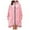 Z4-Hot Pink, variant on Mifelio Rain Ponchos for Adults Unisex Solid Color Hooded Zippered Poncho Shawl Ponchos Adult White One Size